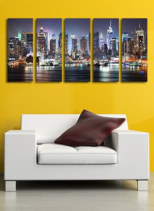 Split canvas prints - 5x(12"x30")